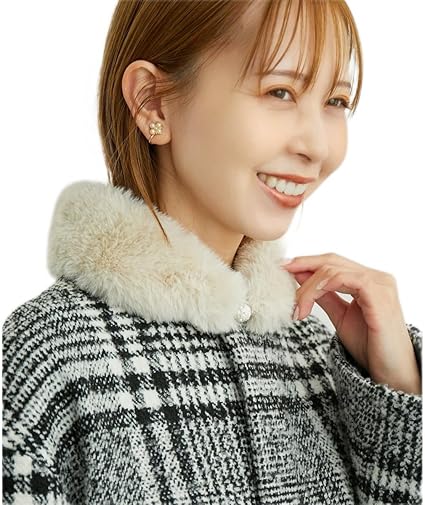 ルネ　シュシュ付ティペット(レッキスファー)【未使用】 ルネ シュシュ付ティペット(レッキスファー)【未使用】 フェイク